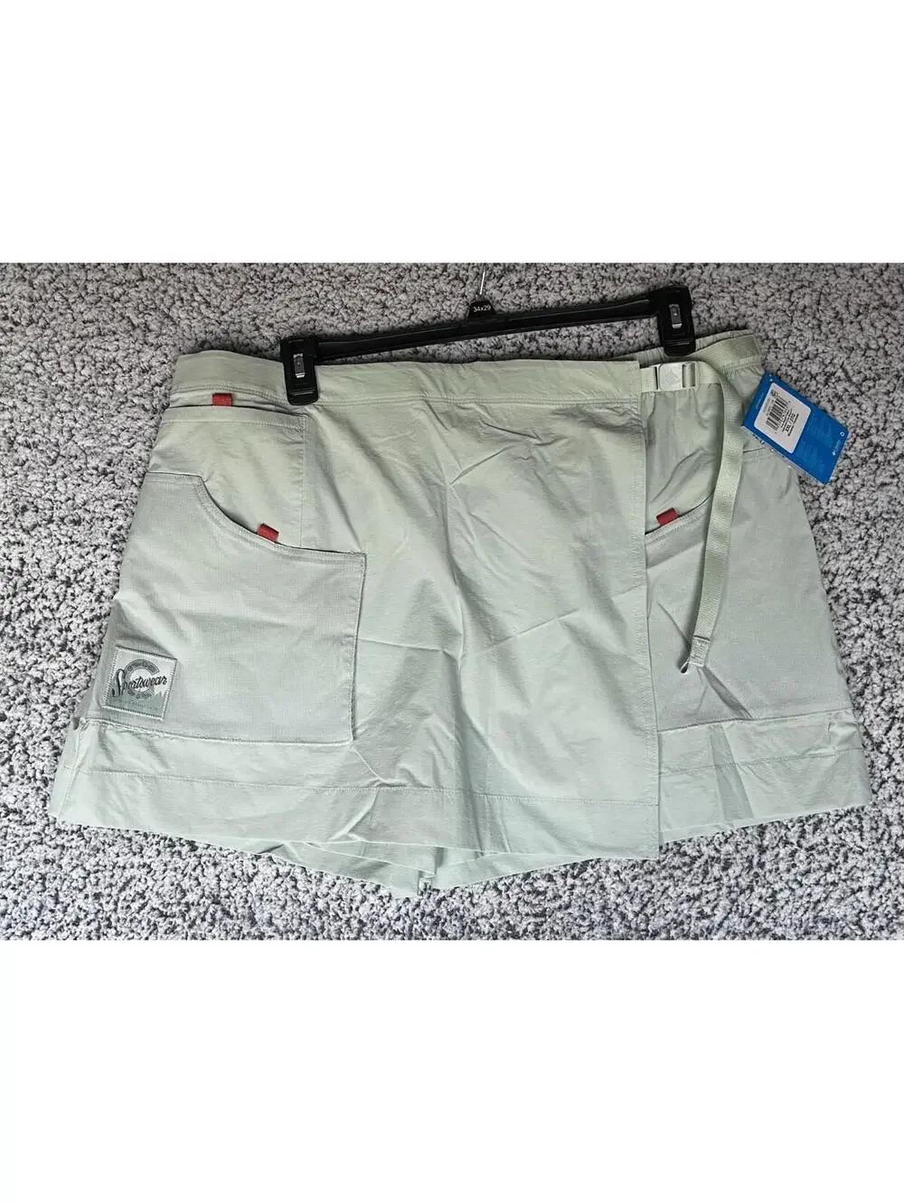 Columbia Women's Cove Beach Skort Cool Green elastic waist Active Outdoor XXL